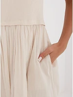 Sukienka MI SK model 22128347 beżowy - FPrice