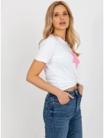 Tričko RV TS 8626.00 biela a ružová