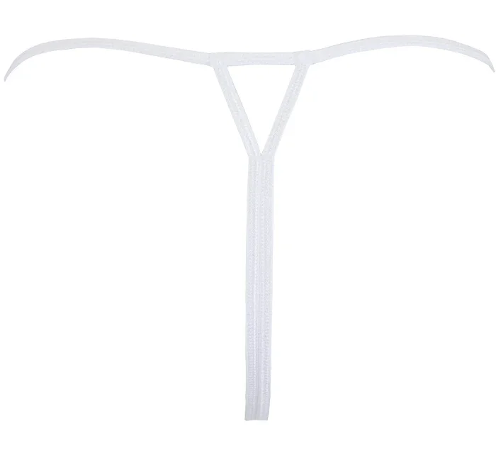 Otvorené tangá V-9828 biela - Axami