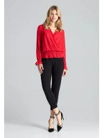 Dámska blúzka M690 červená - Figl