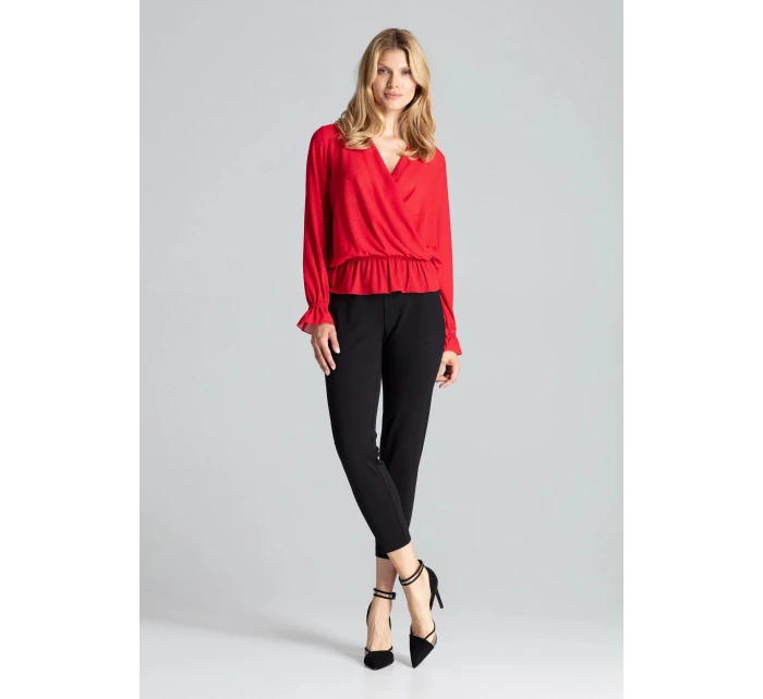 Dámska blúzka M690 červená - Figl