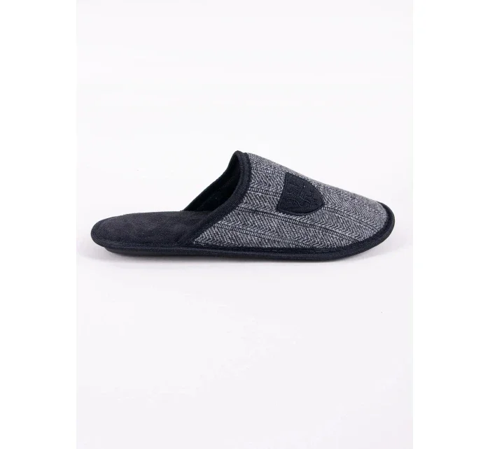 Pánské pantofle model 20536142 Černá s šedou - Yoclub