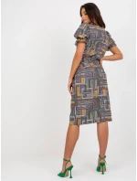 Dámske šaty LK SK 507468.75P Khaki mix - FPrice