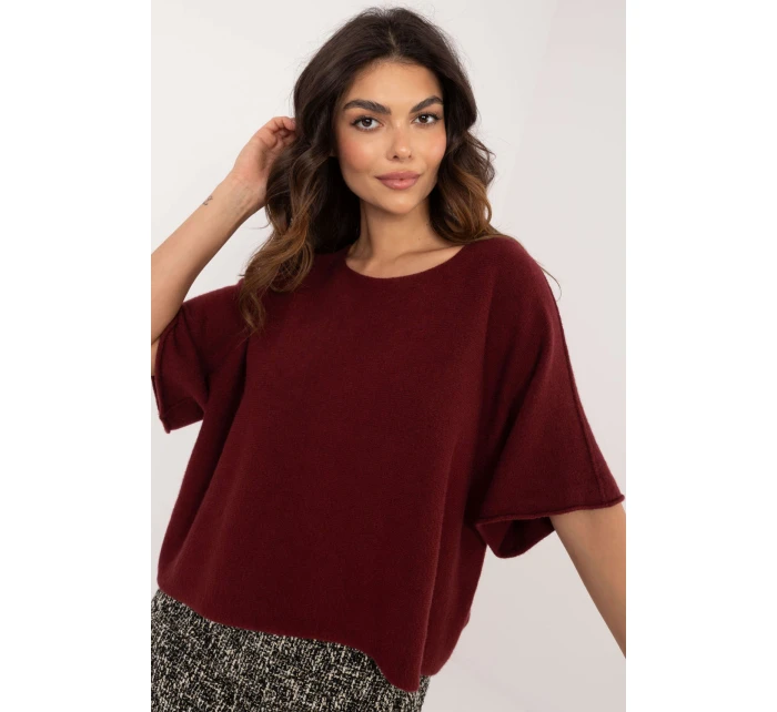 Sveter s krátkym rukávom model 202702 Taliansko Moda Sveter s krátkym rukávom model 202702 Taliansko Moda