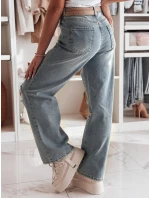 Dámské džínové kalhoty s otvory blue Dstreet model 21984781 - FashionStreet Dámské džínové kalhoty s otvory blue Dstreet model 21984781 - FashionStreet
