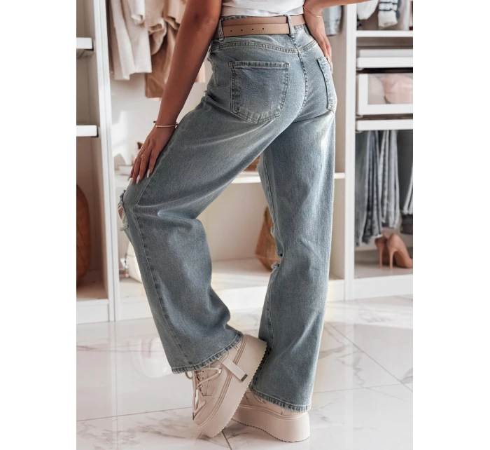 Dámské džínové kalhoty s otvory blue Dstreet model 21984781 - FashionStreet Dámské džínové kalhoty s otvory blue Dstreet model 21984781 - FashionStreet