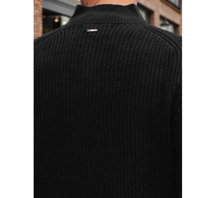 Pánsky sveter čierny FashionStreet WX2347