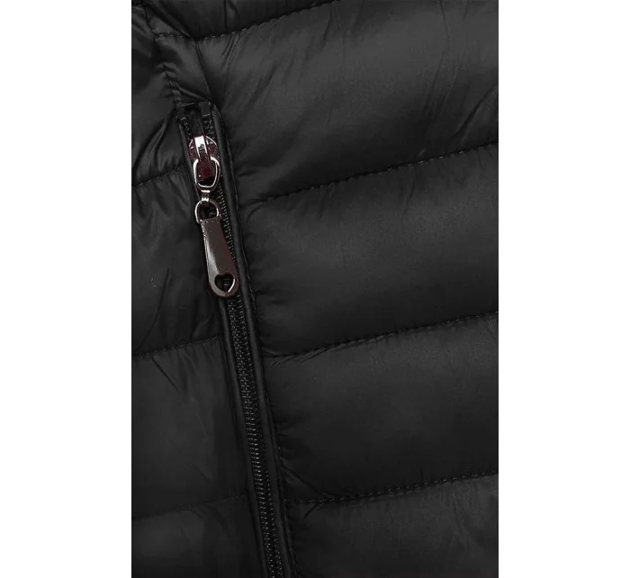 Černá dámská prošívaná vesta se stojáčkem model 20828089 - J.STYLE