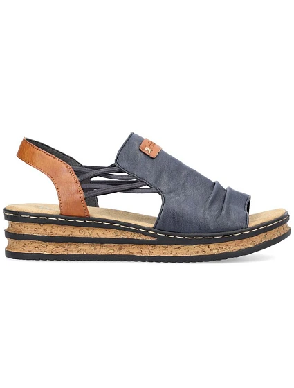 damskie na niebieskie model 22087034 - Rieker