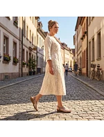 Dámské pohodlné béžové nazouvací sandály model 22116546 - Rieker