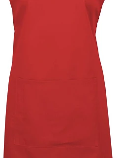 Premier PR 154 Zástěra s laclem a kapsou na břiše "Colours" 39.0154 red