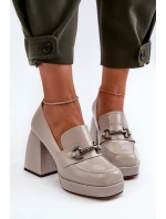 dámské polobotky na podpatku šedé D&A model 21655802 - S.Barski dámské polobotky na podpatku šedé D&A model 21655802 - S.Barski