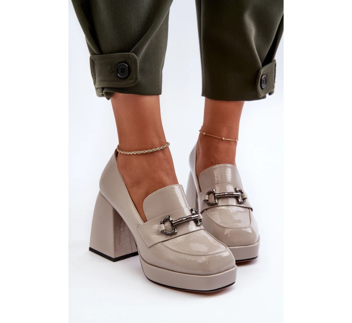 dámské polobotky na podpatku šedé D&A model 21655802 - S.Barski dámské polobotky na podpatku šedé D&A model 21655802 - S.Barski