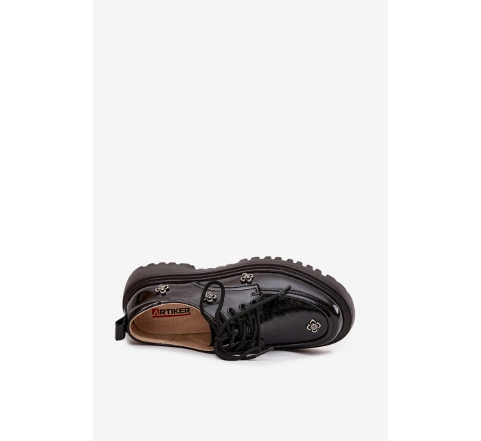 Lakované dámské s ozdobnou sponou Černé model 21711992 - S.Barski Lakované dámské s ozdobnou sponou Černé model 21711992 - S.Barski