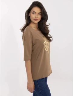 Blúzka CLM BZ 1700.88 svetlohnedá