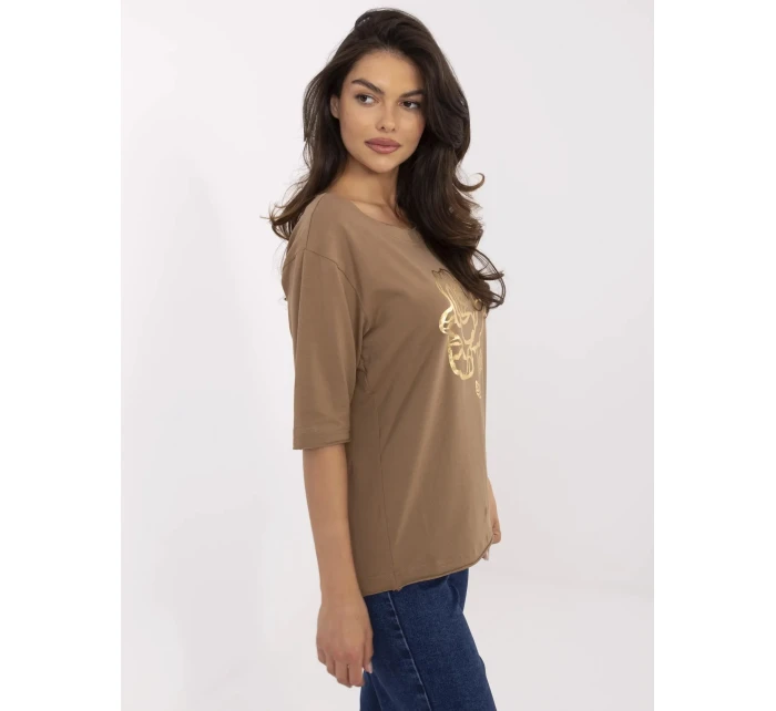 Blúzka CLM BZ 1700.88 svetlohnedá Blúzka CLM BZ 1700.88 svetlohnedá