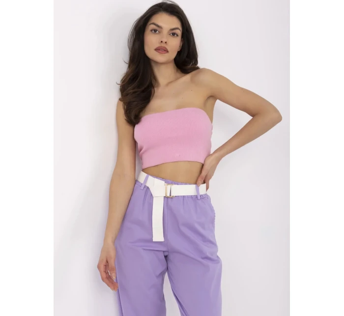 Kalhoty DHJ SP model 20969335 světle fialové - FPrice Kalhoty DHJ SP model 20969335 světle fialové - FPrice