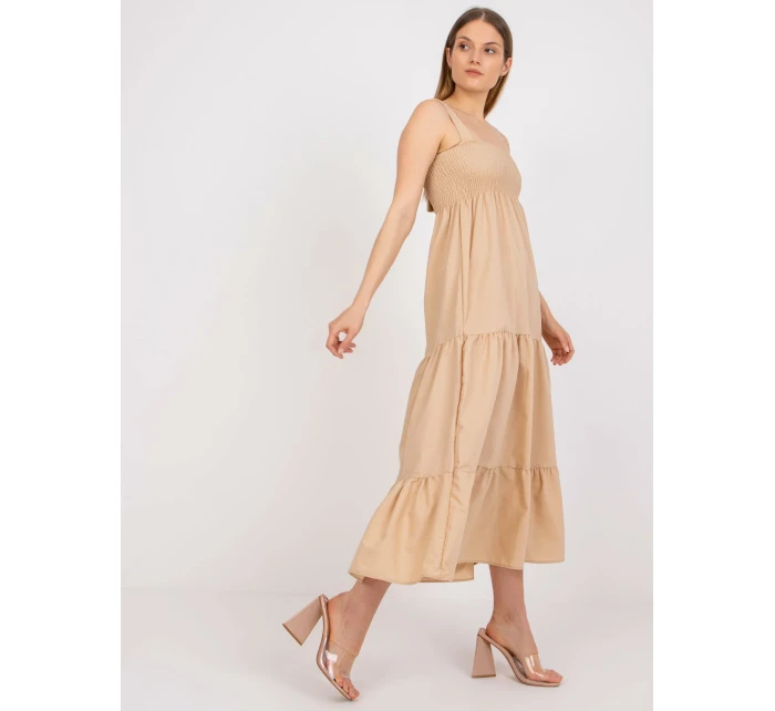 Šaty RO SK béžová model 17293410 - FPrice Šaty RO SK béžová model 17293410 - FPrice