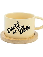 DALŠÍ NA PIČU DEN - žlutý hrníček makronka 200 ml