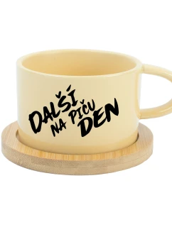 DALŠÍ NA PIČU DEN - žlutý hrníček makronka 200 ml