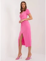 Dámské šaty DHJ SK model 21149199 růžové - FPrice