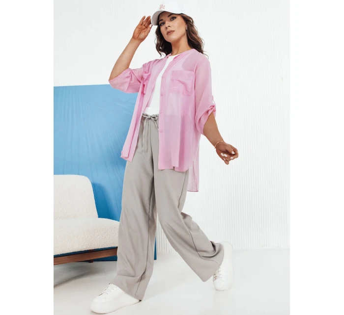 Dámské tričko růžové model 21976262 - Dstreet Dámské tričko růžové model 21976262 - Dstreet