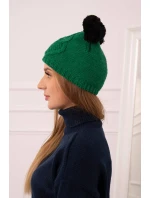 Fleecová čepice 2 zelená model 18751407 - K-Fashion Fleecová čepice 2 zelená model 18751407 - K-Fashion