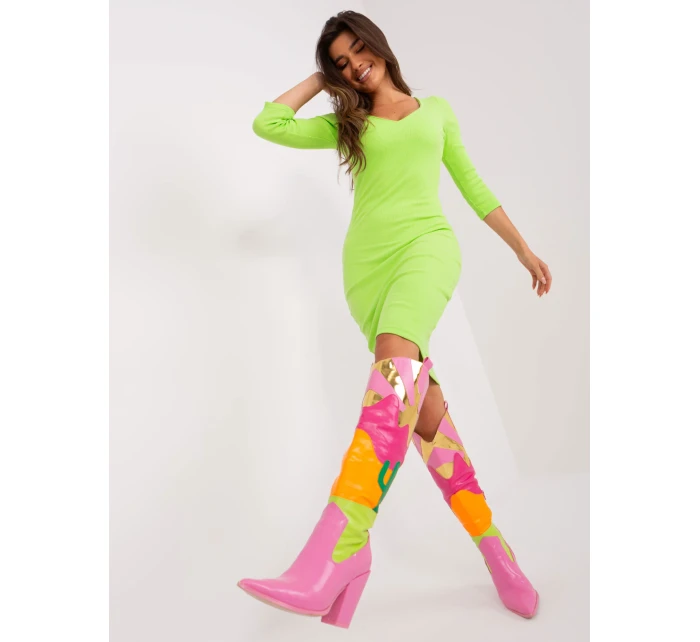 RV SK 8945 šaty.04 svetlozelená