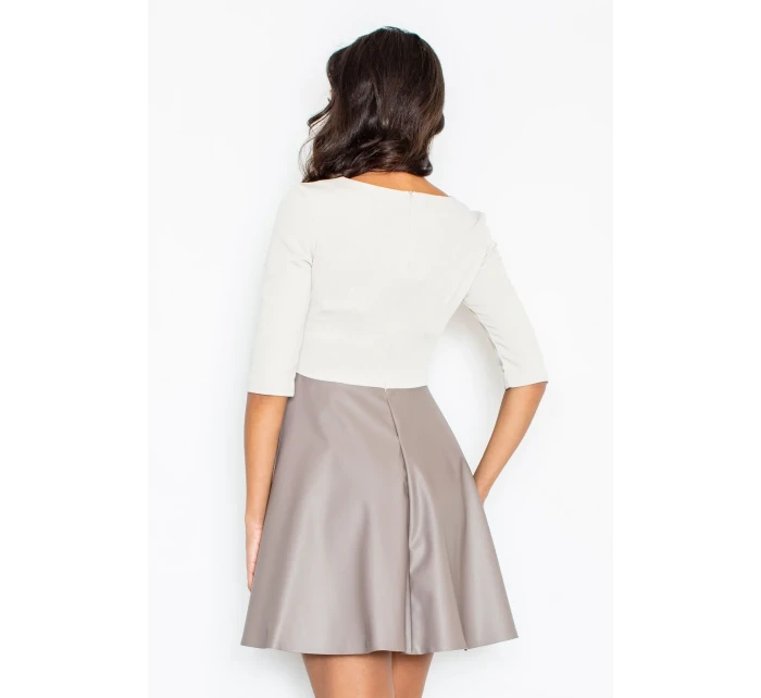 Šaty Rika M162 béžovej - Figl