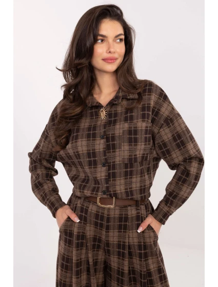 Košeľa s dlhým rukávom model 220040 Taliansko Moda