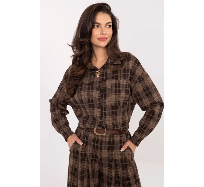 Košeľa s dlhým rukávom model 220040 Taliansko Moda