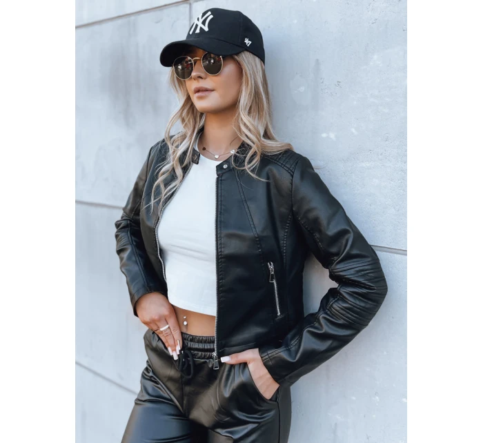 Dámská kožená bunda STYLE černá Dstreet model 21971244 - FashionStreet Dámská kožená bunda STYLE černá Dstreet model 21971244 - FashionStreet