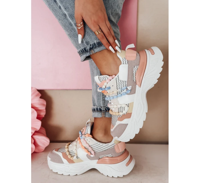 Dámské tenisky na vysoké platformě barevné Dstreet model 21985110 - FashionStreet