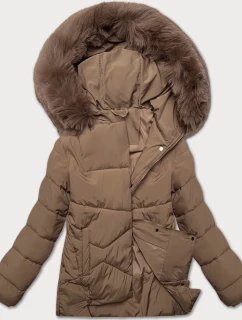 kurtka damska  ciemny beżowy model 21248532 - J.STYLE