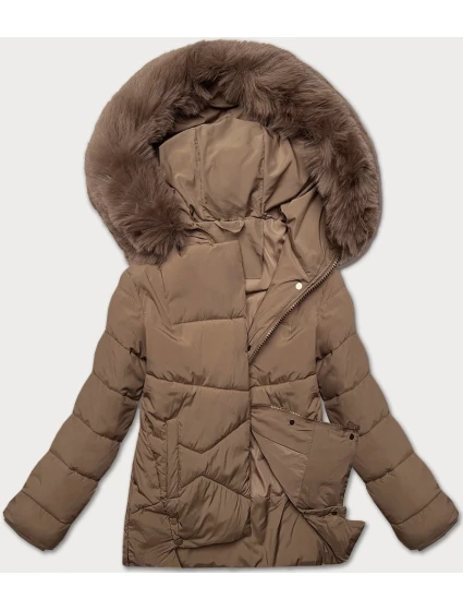 przejściowa kurtka damska  ciemny beżowy model 21248532 - J.STYLE