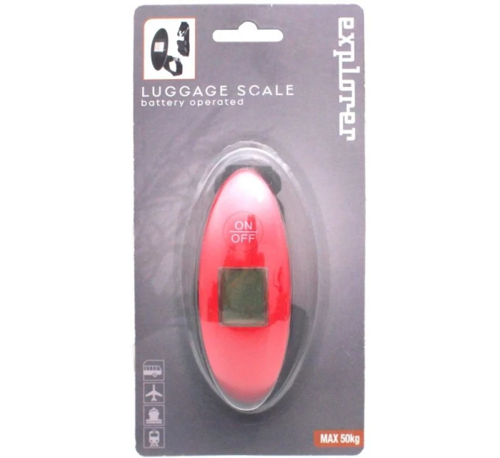 VÁHA NA BATOŽINU 50 KG PROWORLD ČERVENÁ