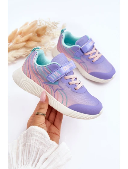 Lekkie Dziecięce Buty Sportowe Memory Foam System Big Star LL374151 Fioletowe Lekkie Dziecięce Buty Sportowe Memory Foam System Big Star LL374151 Fioletowe