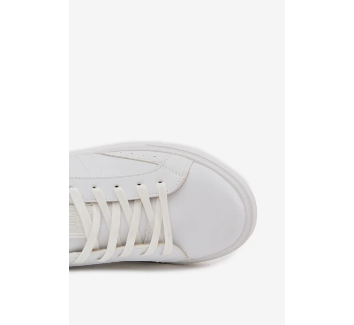 Trampki Sneakersy Męskie Z Eko Skóry Big Star OO174118 Białe