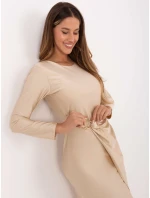 Sukienka IT SK model 21441163 jasny beżowy - FPrice