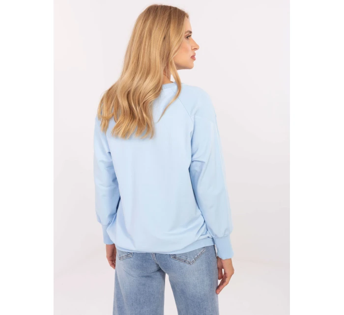 Bluzka RV BZ model 21308061 jasny niebieski - FPrice Bluzka RV BZ model 21308061 jasny niebieski - FPrice