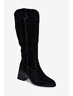 Kozačky na podpatku model 232094 Step in style Kozačky na podpatku model 232094 Step in style