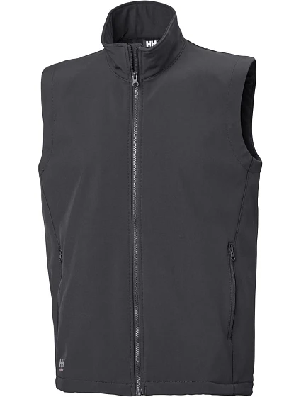 Helly Hansen Manchester 74086 3-vrstvová softshellová vesta „Manchester“ 59.4086 ebony Helly Hansen Manchester 74086 3-vrstvová softshellová vesta „Manchester“ 59.4086 ebony