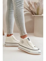 Zateplené Dámské Tenisky Na Platformě Eko Kůže Big Star model 21669595 Bílé - Big Star Shoes Zateplené Dámské Tenisky Na Platformě Eko Kůže Big Star model 21669595 Bílé - Big Star Shoes