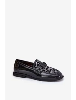 Kožené Lakované Mokasíny S Černé model 21691255 - VINCEZA
