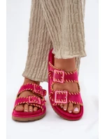 Dámské Pantofle S Přezkami A Dekorativním Fuchsie model 21696562 - Boto