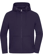 Daiber 8043 Ťažká unisex mikina s kapucňou v oversize strihu 02.8043 tmavo fialová