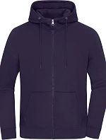 Daiber 8043 Ťažká unisex mikina s kapucňou v oversize strihu 02.8043 tmavo fialová