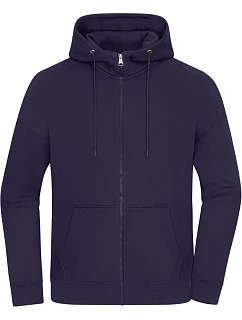 Daiber 8043 Ťažká unisex mikina s kapucňou v oversize strihu 02.8043 tmavo fialová