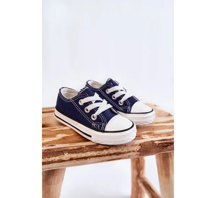 Dziecięce Trampki Klasyczne Granatowe Filemon Dziecięce Trampki Klasyczne Granatowe Filemon