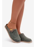 Dámské pantofle s květinou Inblu CS000043 zelené